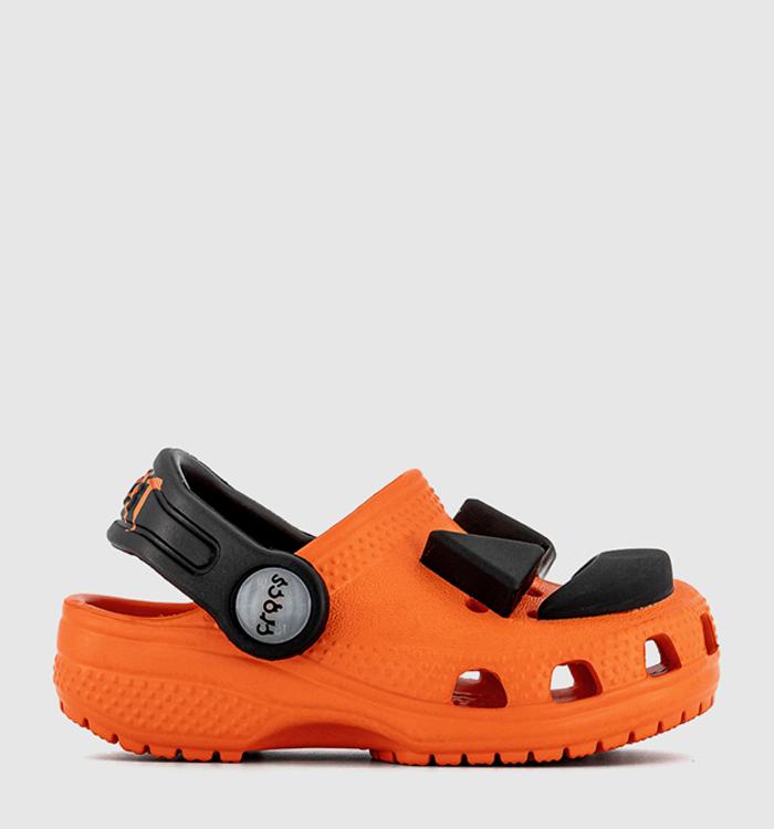 Crocs Classic Pumpkin Clogs Toddler Orange Light Up