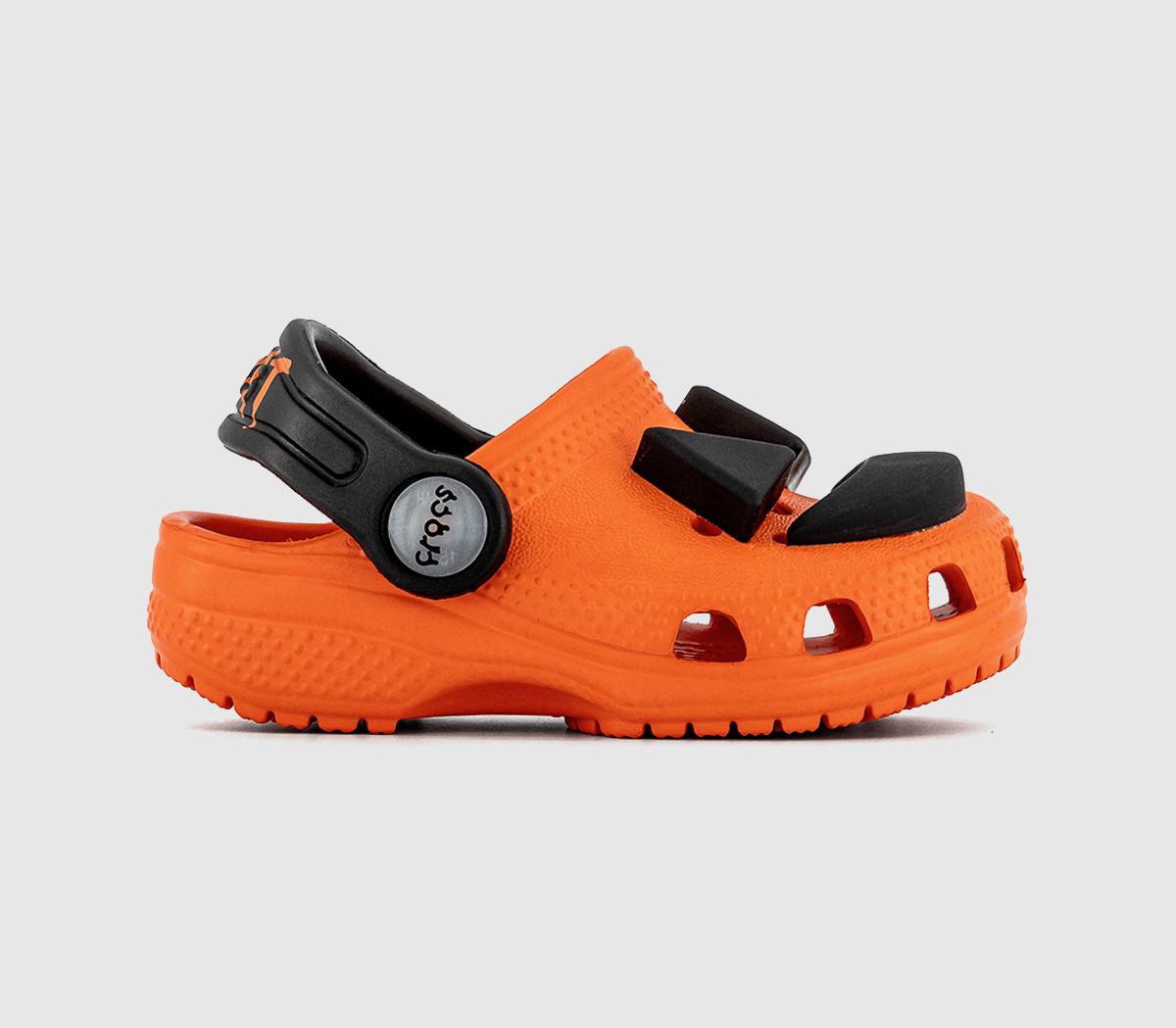 CrocsClassic Pumpkin Clogs ToddlerOrange Light Up