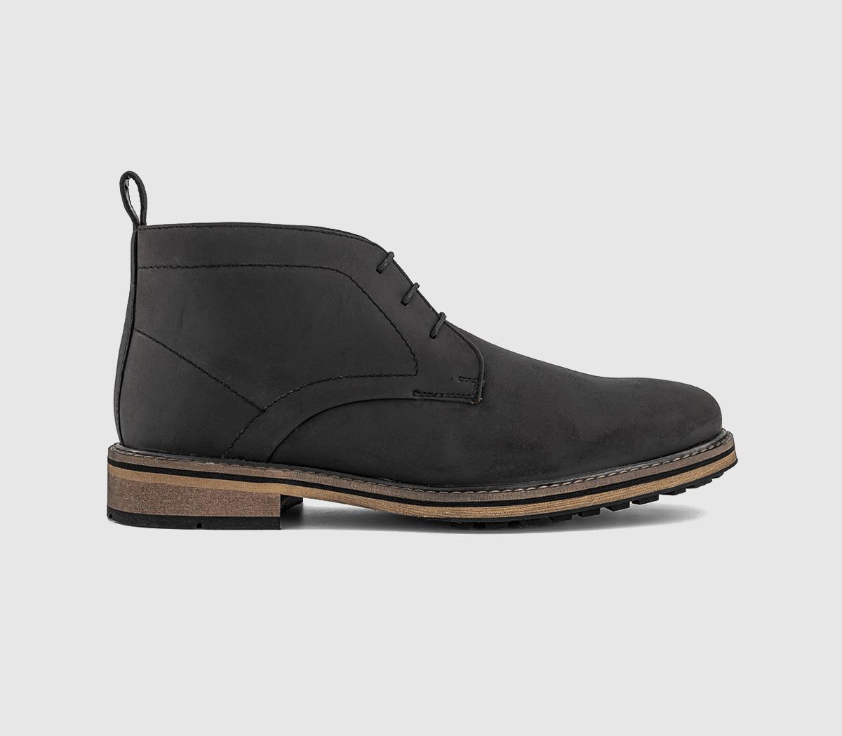 OFFICEBernie Casual Chukka BootsBlack Nubuck