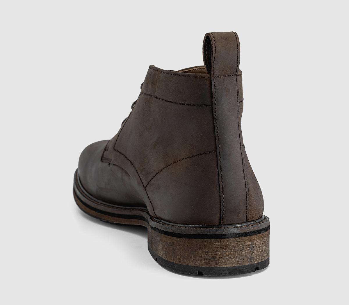OFFICEBernie Casual Chukka BootsDark Brown Nubuck