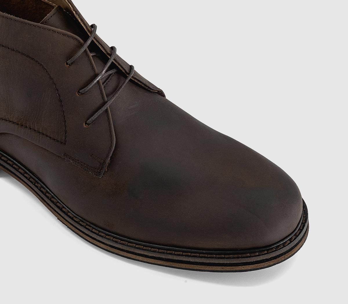 OFFICEBernie Casual Chukka BootsDark Brown Nubuck