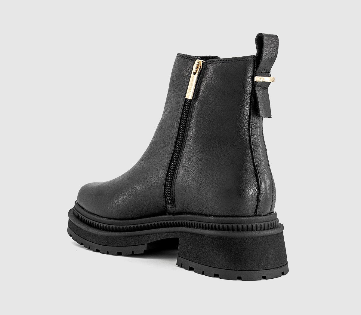OFFICEArchie Chunky Chelsea Ankle BootsBlack Leather