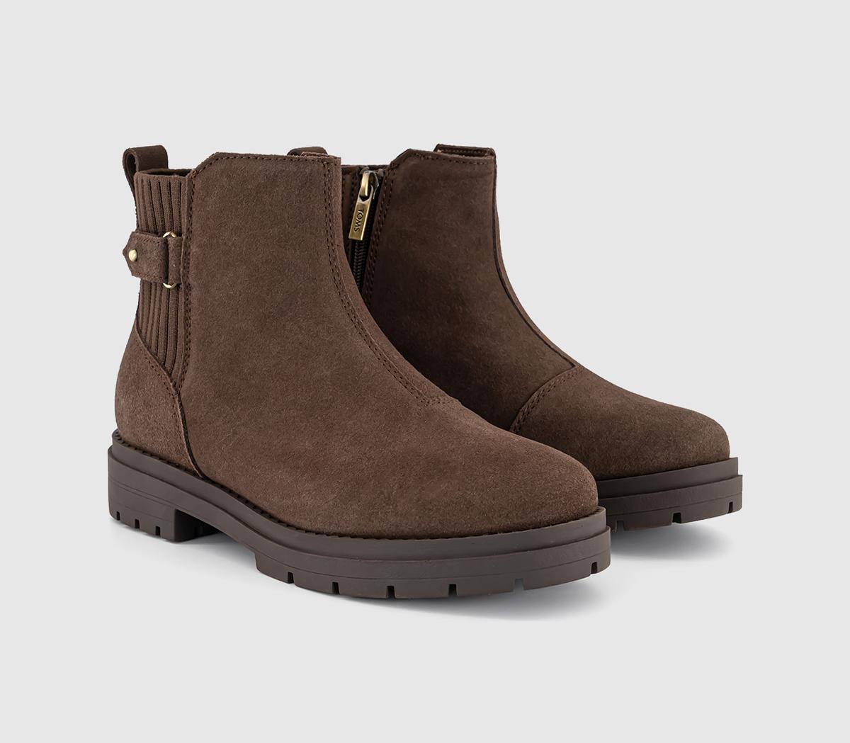 TOMSAstrid Ankle BootsOak Brown Suede