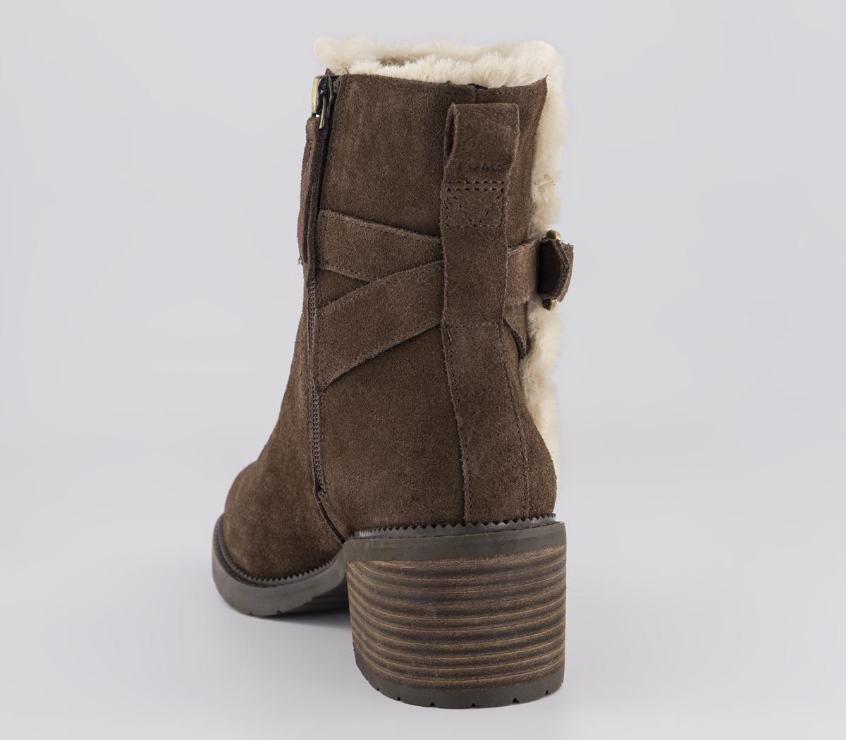 TOMSHailey Buckle Ankle BootsOak Brown