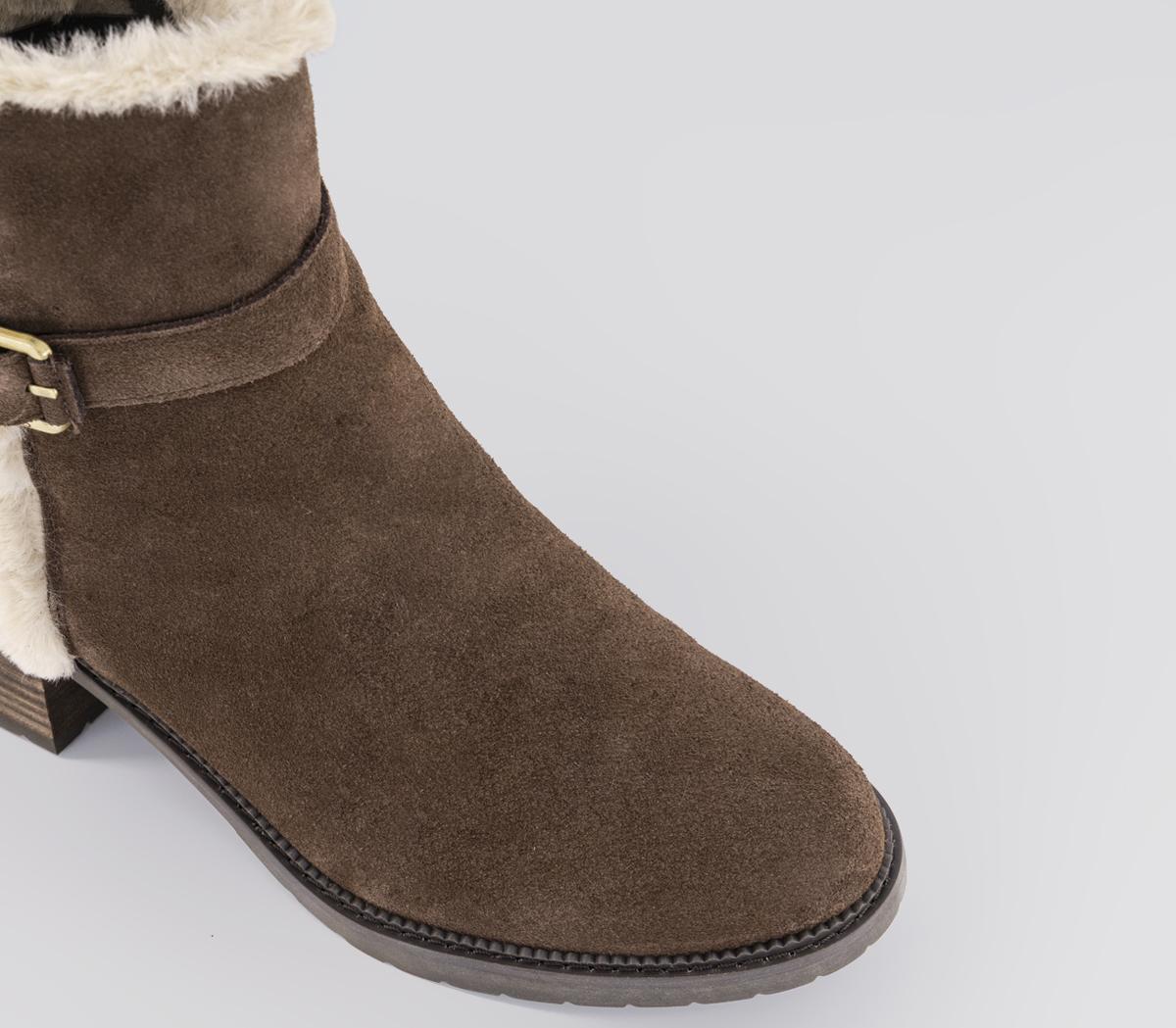 TOMSHailey Buckle Ankle BootsOak Brown