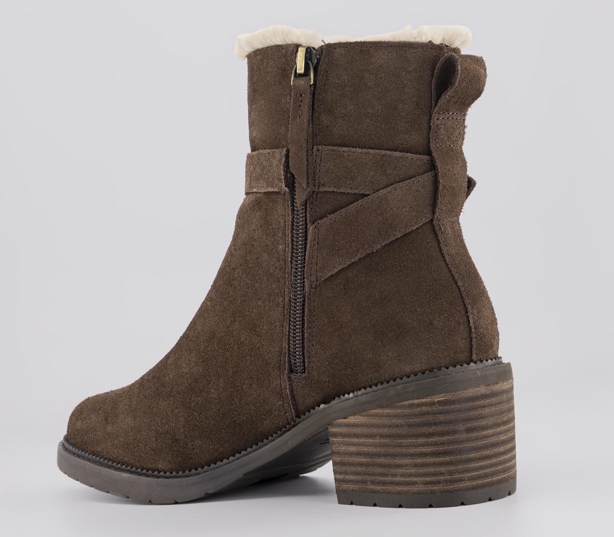 TOMSHailey Buckle Ankle BootsOak Brown