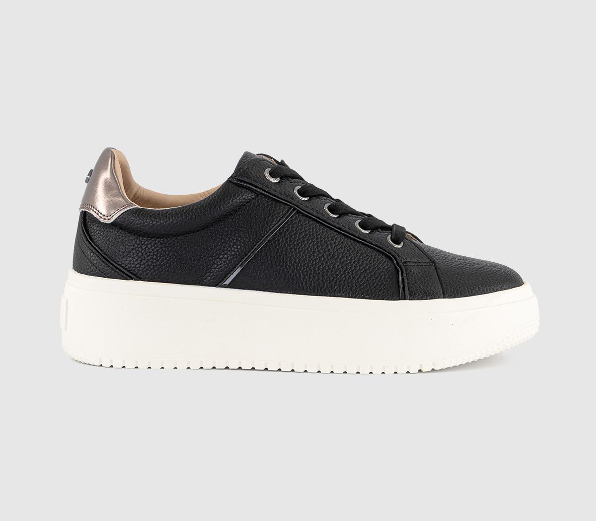 OFFICETuscany Lace Up Platform Trainers OFFICETuscany Lace Up Platform TrainersBlack