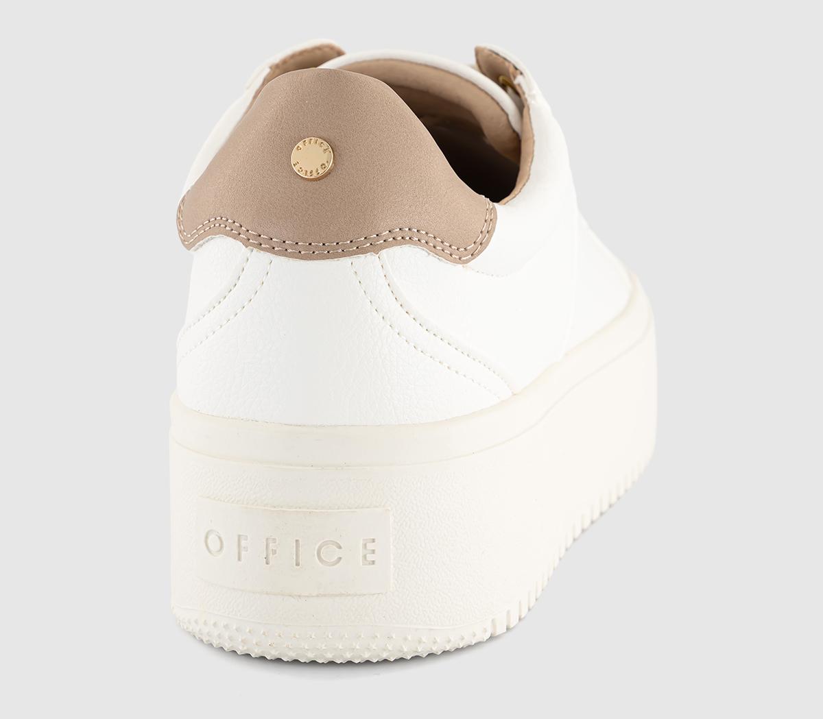 OFFICETuscany Lace Up Platform Trainers OFFICETuscany Lace Up Platform TrainersWhite