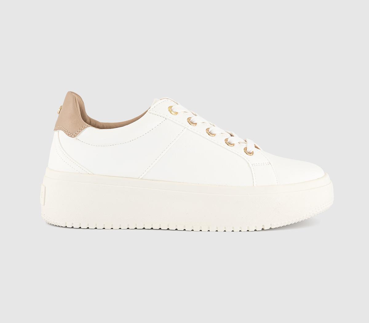 OFFICETuscany Lace Up Platform Trainers OFFICETuscany Lace Up Platform TrainersWhite