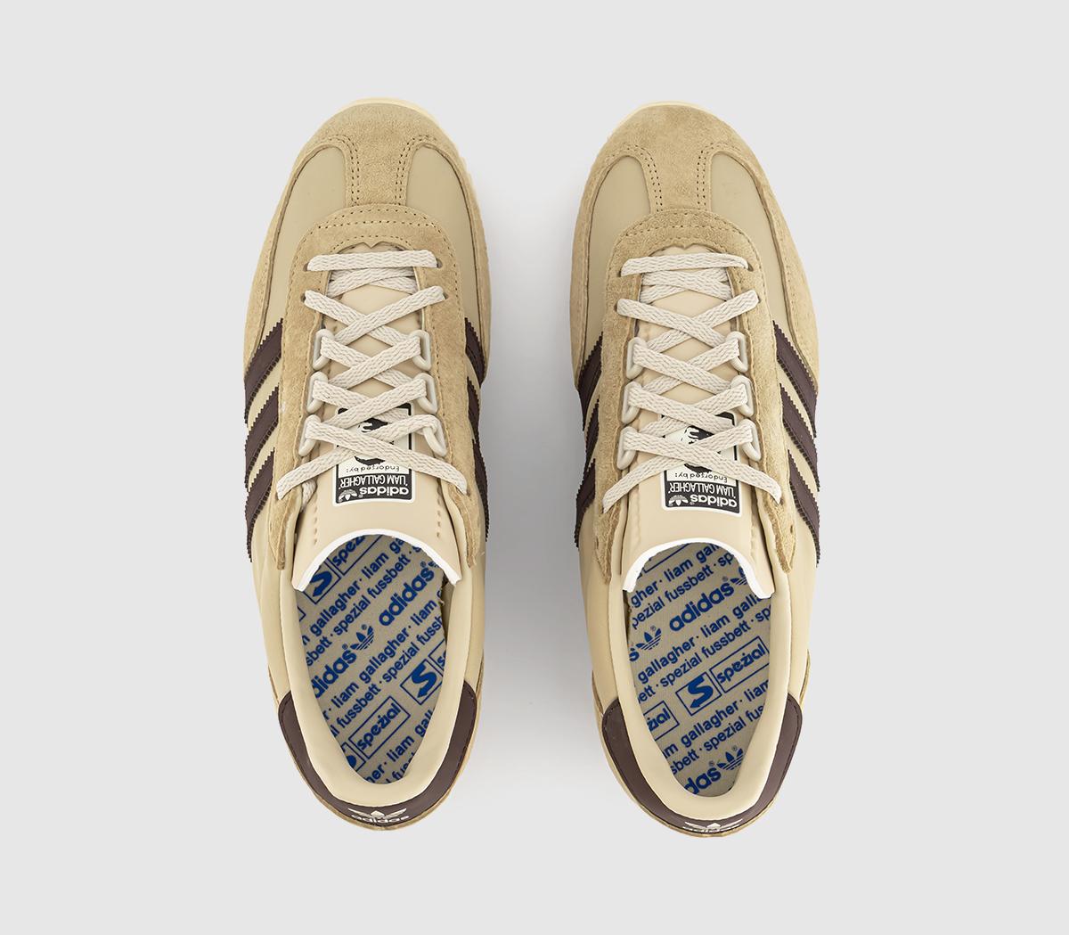 adidasLG Achille SPZL TrainersStone Khaki Wonder Beige Wonder White