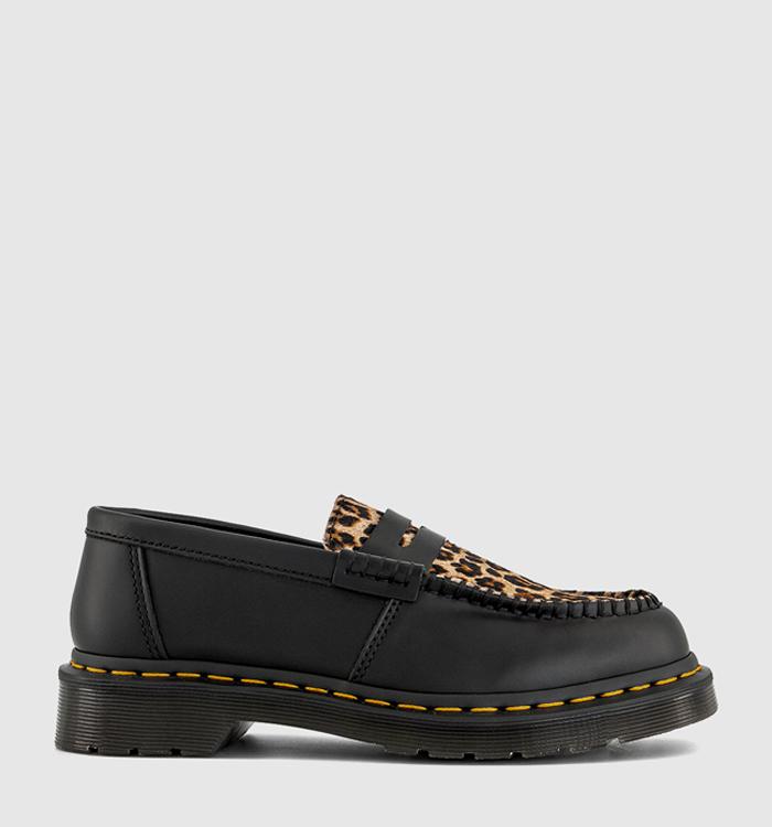 Dr. Martens Penton Loafers Black Leopard