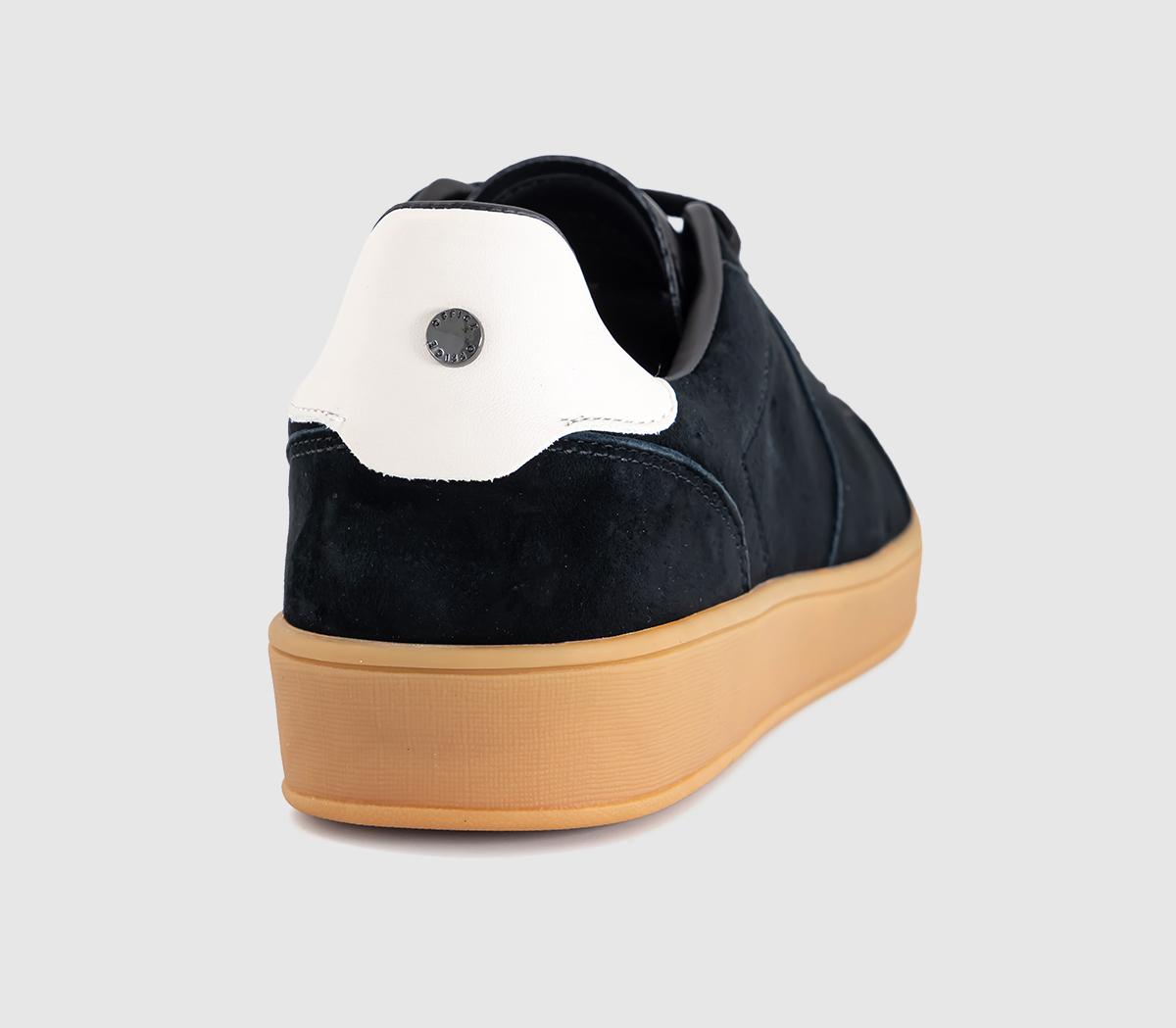 OFFICEThrive Lace Up Suede Cup Sole TrainersBlack Suede