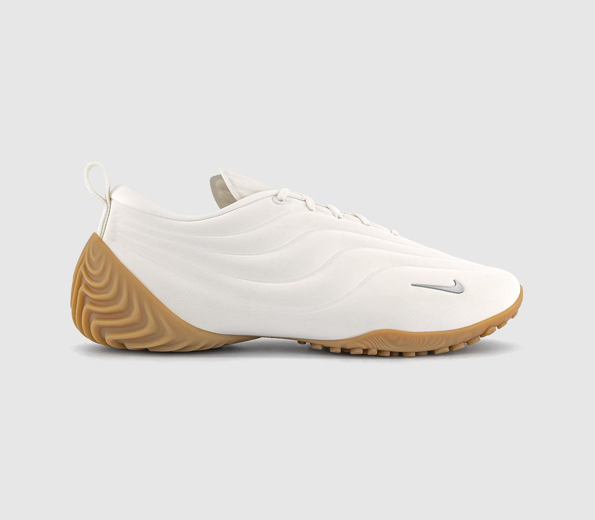 Nike Womens Astra Ultra Trainers Sail Metallic Silver Gum Light Brown In Multi, 5.5