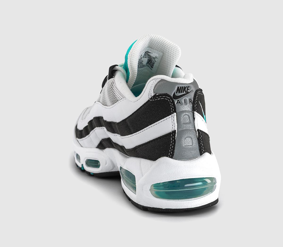 Nike Nike Air Max 95 OG White Hyper Jade Black Metallic Silver