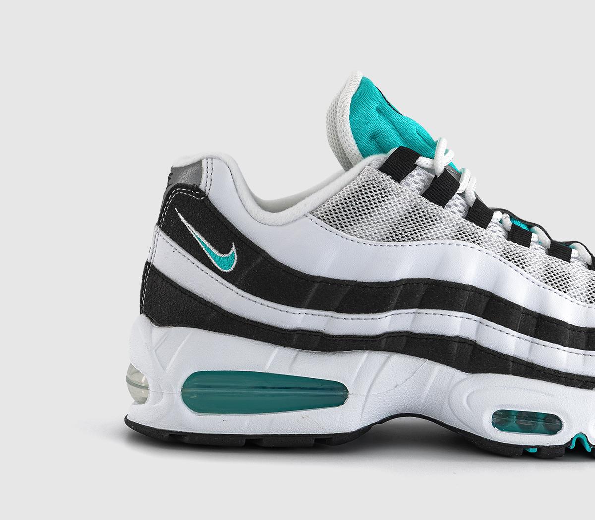 NikeNike Air Max 95 OGWhite Hyper Jade Black Metallic Silver