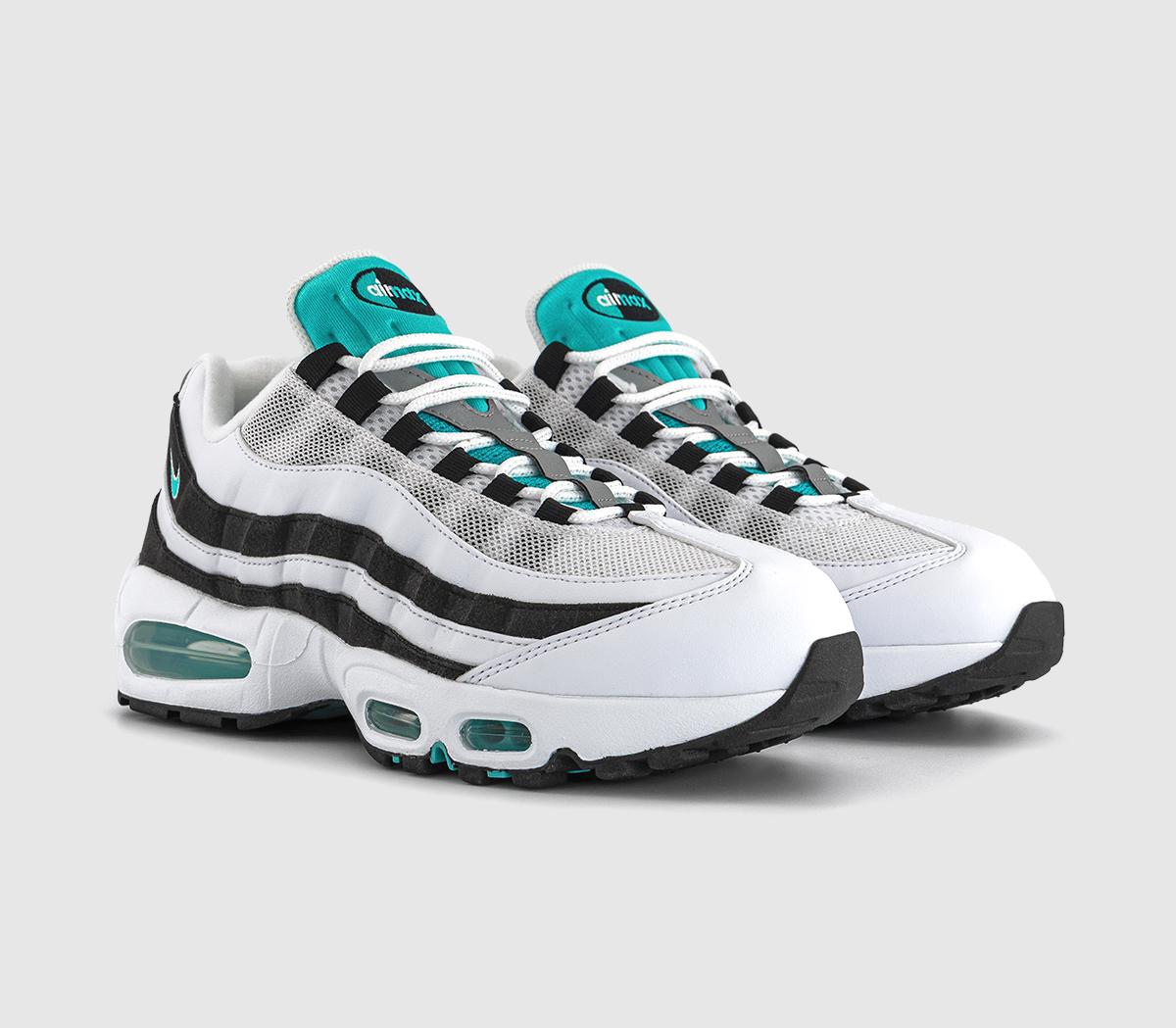 NikeNike Air Max 95 OGWhite Hyper Jade Black Metallic Silver