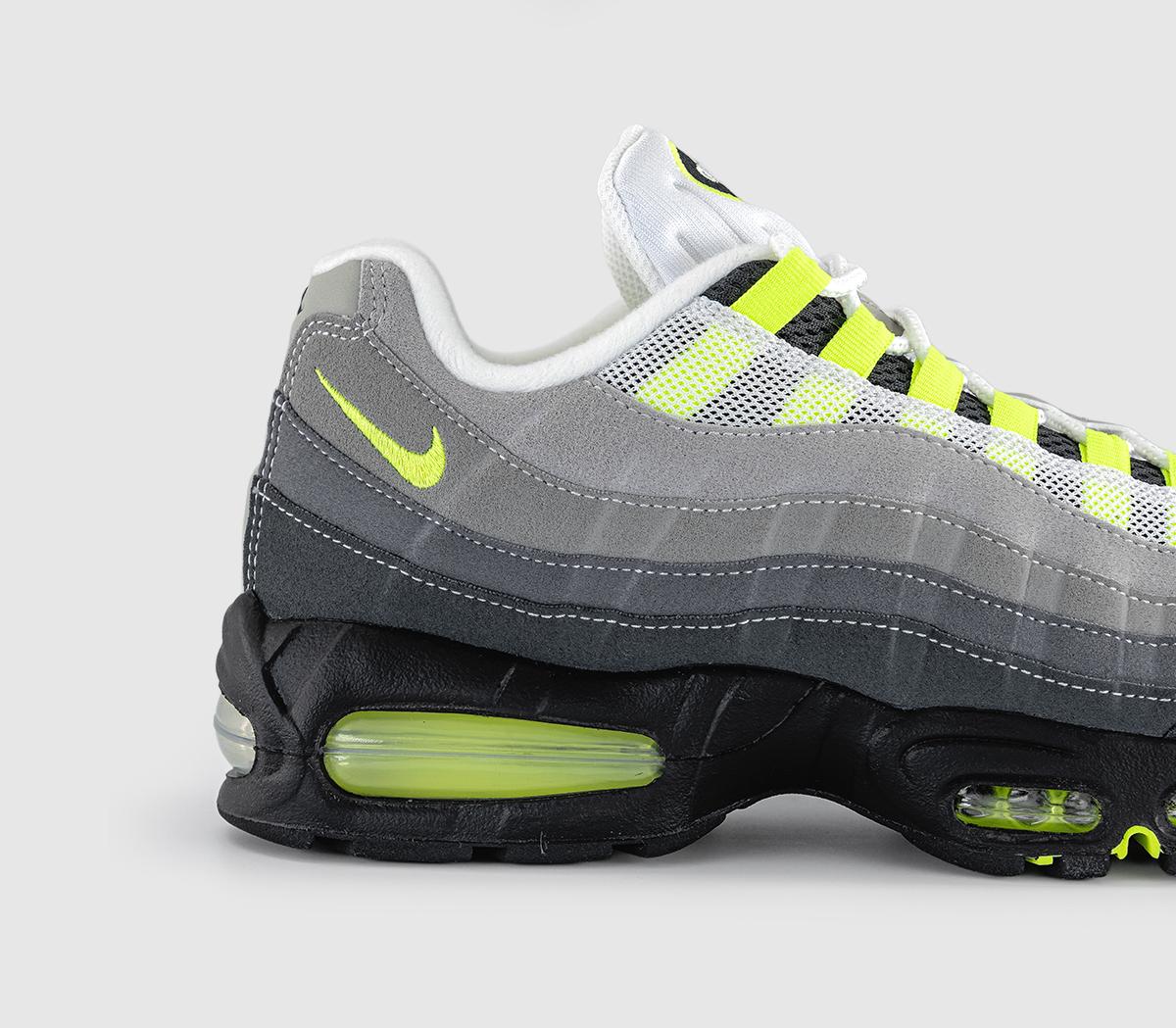 NikeAir Max 95 OG TrainersBlack Neon Yellow Cool Grey