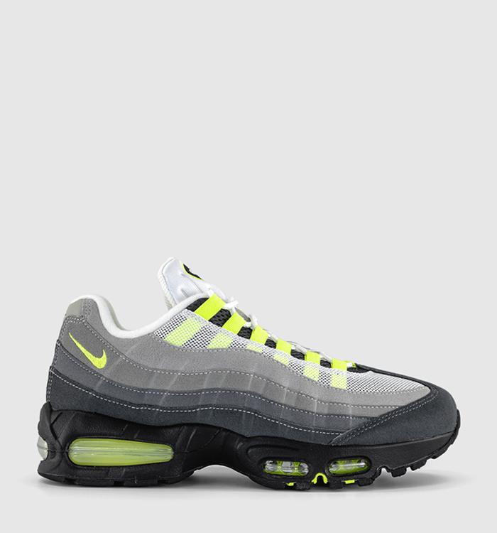 Nike Air Max 95 OG Trainers Black Neon Yellow Cool Grey