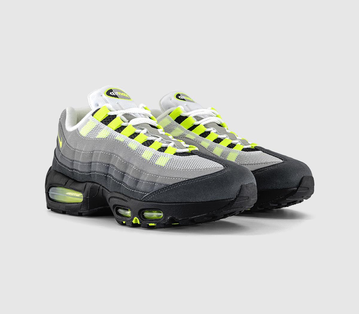 NikeAir Max 95 OG TrainersBlack Neon Yellow Cool Grey