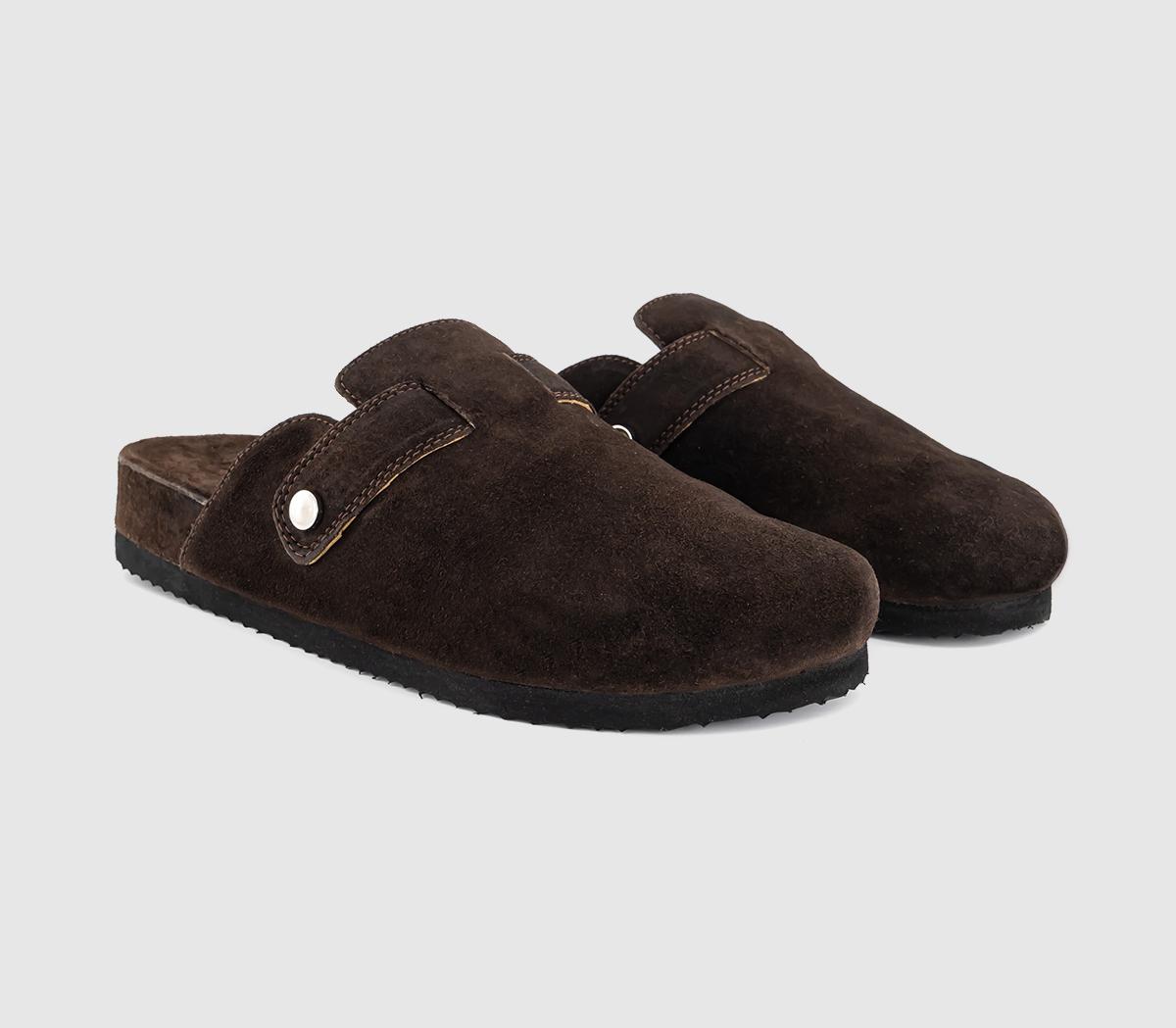 OFFICEComet Suede MulesBrown Suede