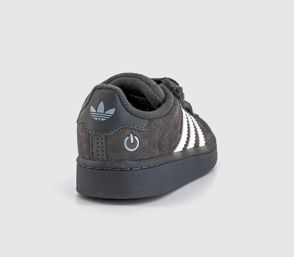 adidasCampus Led Light TrainersBlack Grey White