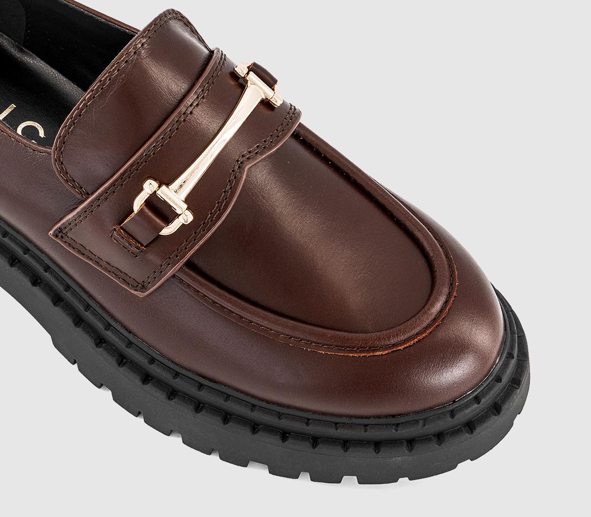 OFFICEFletcher Chunky Double Rand Snaffle LoafersBrown Leather