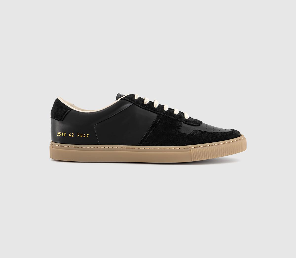Common Projects Mens Bball Slim Gum Sole Sneakers Black, 10