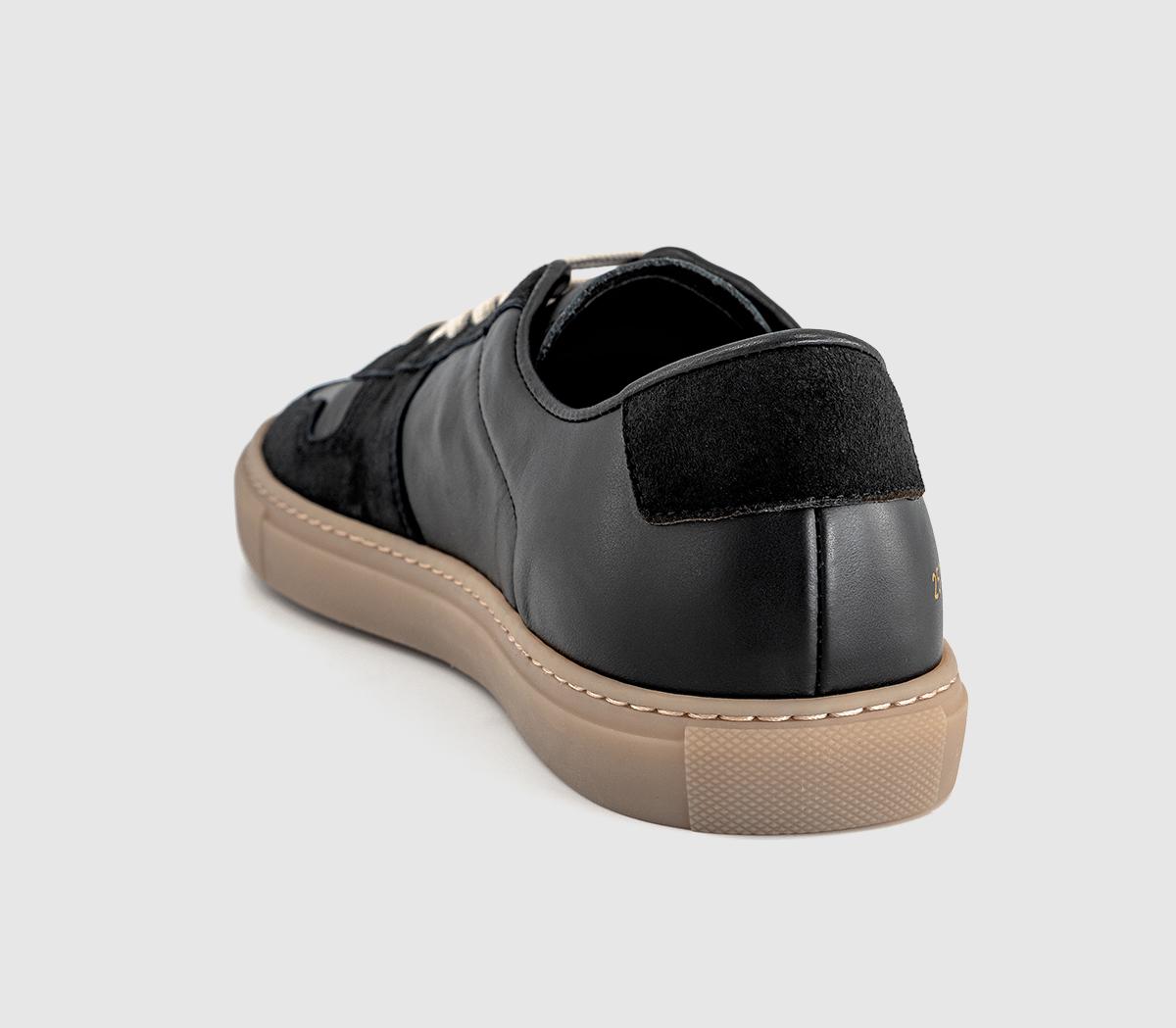 Common ProjectsBball Slim Gum Sole TrainersBlk Mono Gum
