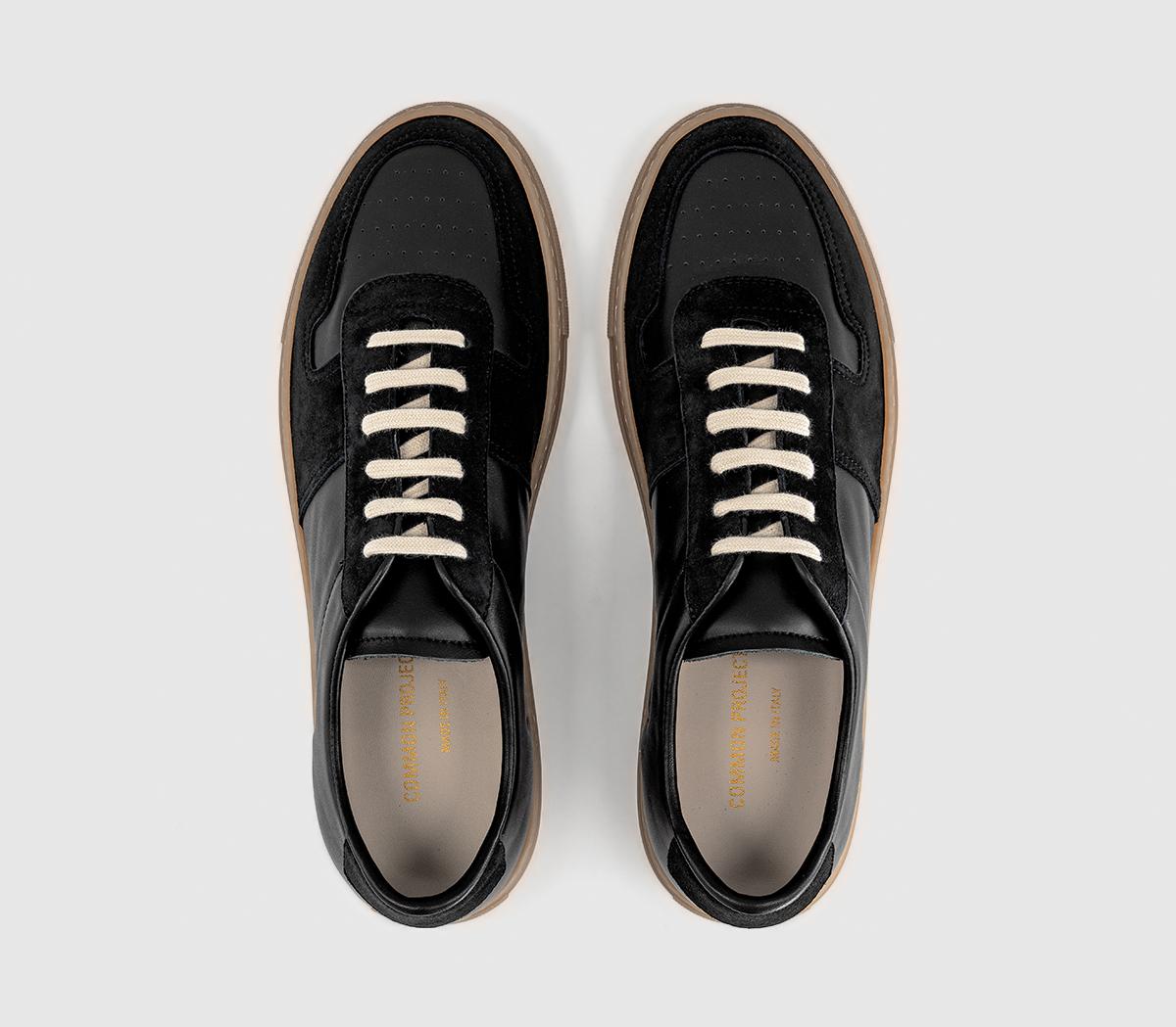 Common ProjectsBball Slim Gum Sole TrainersBlk Mono Gum