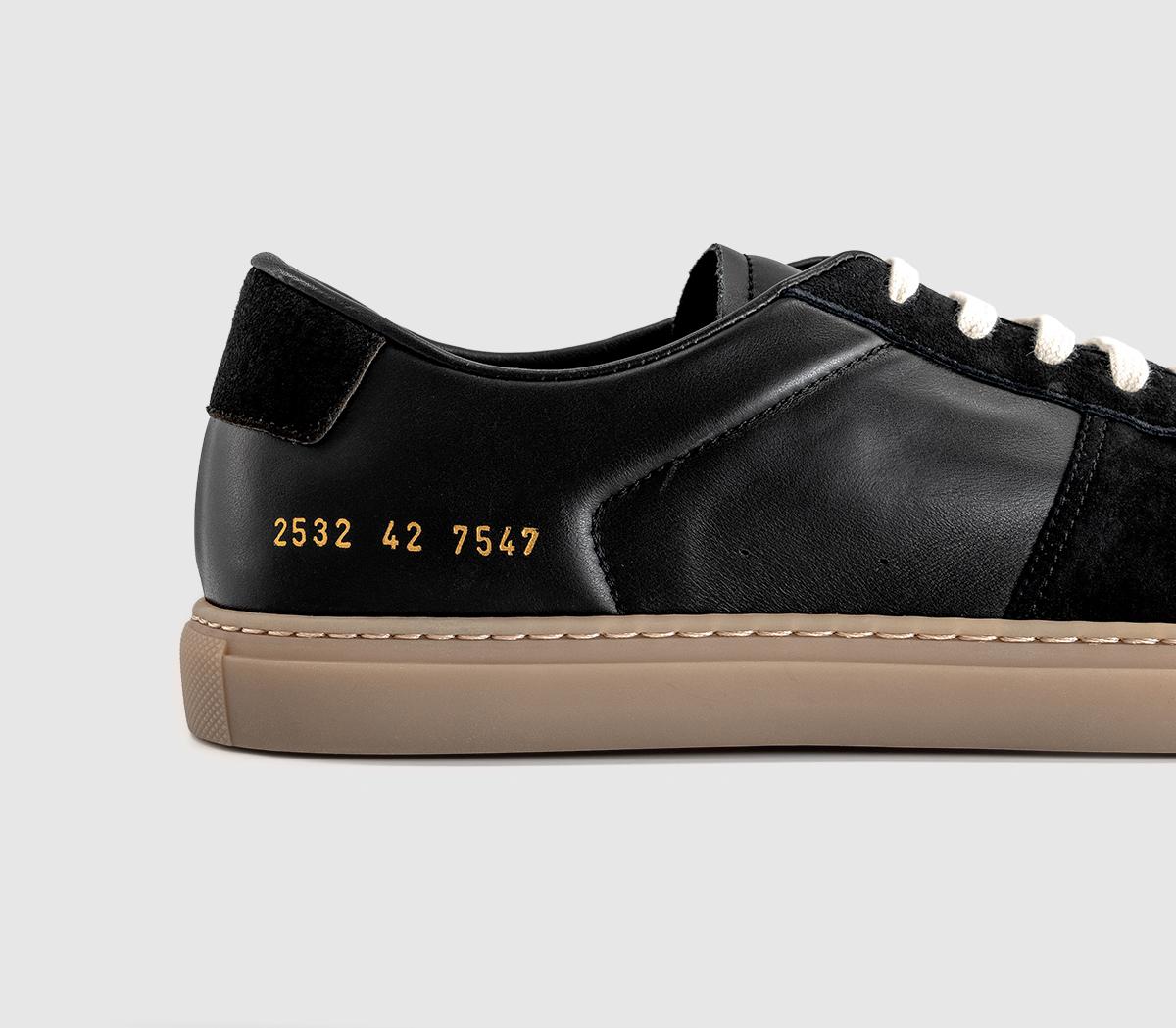 Common ProjectsBball Slim Gum Sole TrainersBlk Mono Gum