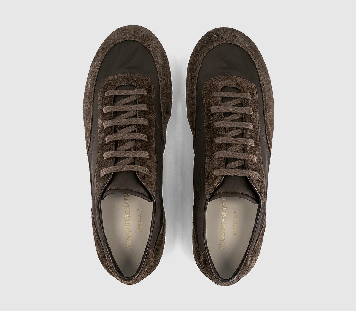 Common ProjectsMinimal Runner TrainersBrown Nylon Suede