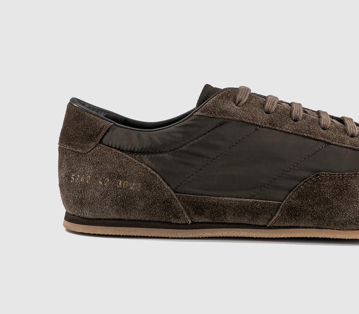 Common ProjectsMinimal Runner TrainersBrown Nylon Suede