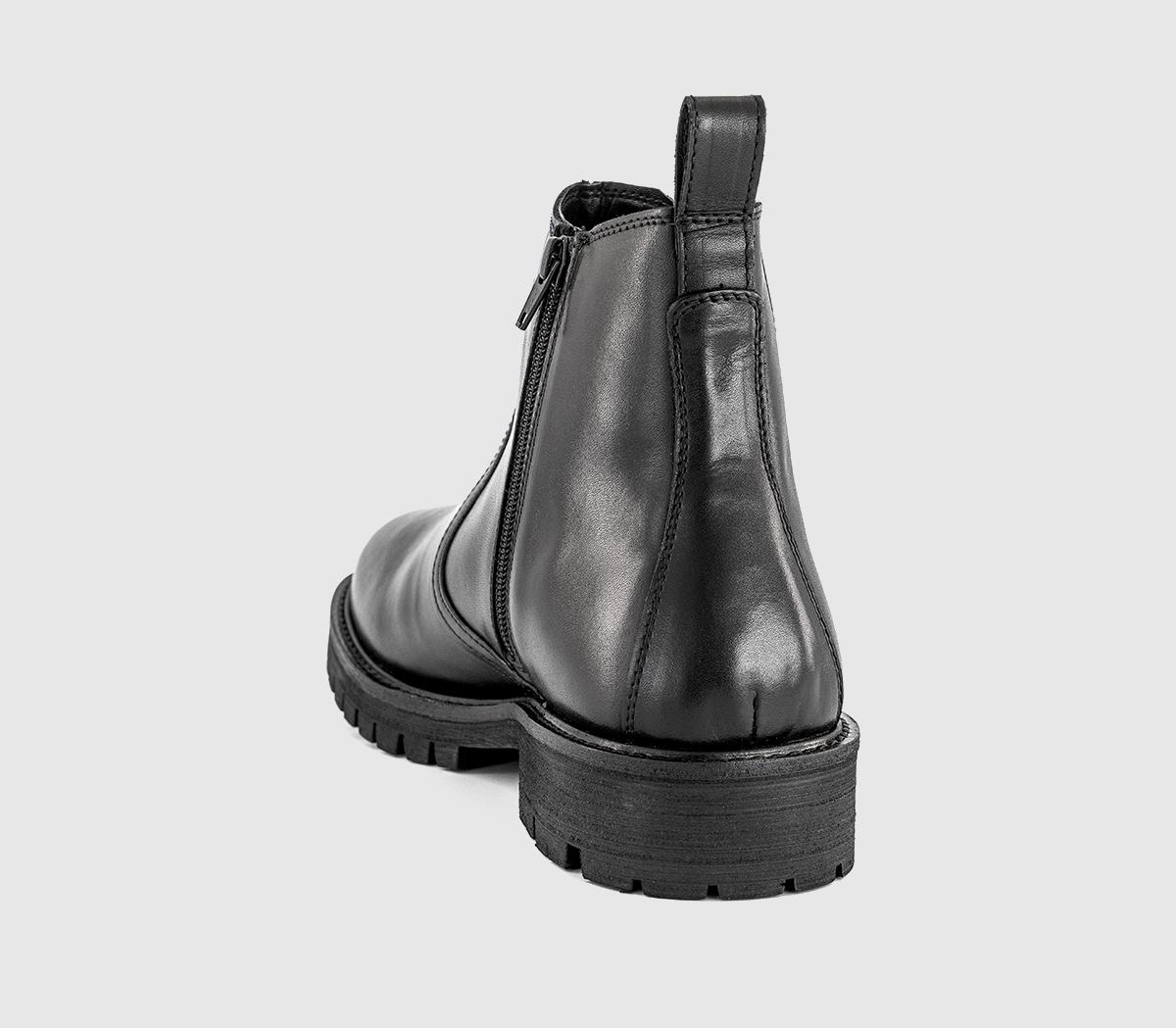 OFFICEBeckett Chunky Chelsea BootsBlack Leather