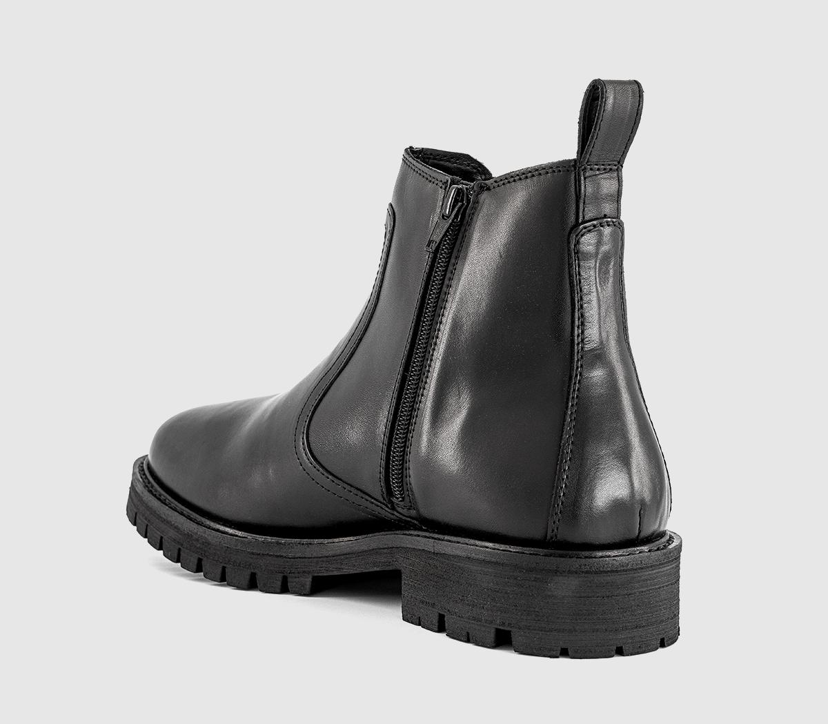 OFFICEBeckett Chunky Chelsea BootsBlack Leather