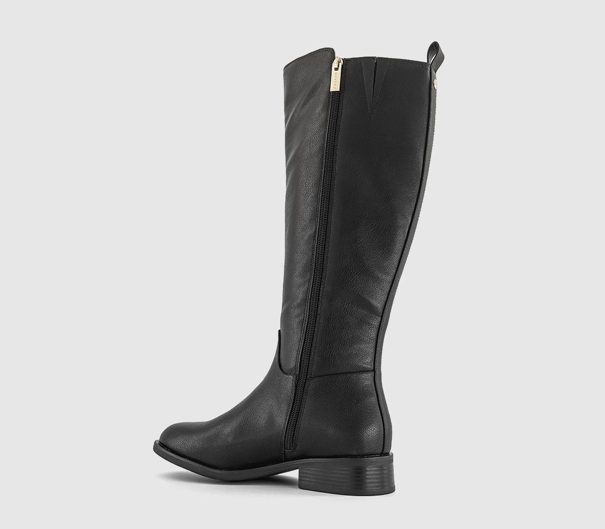OFFICEKayla Zip Detail Knee High BootsBlack