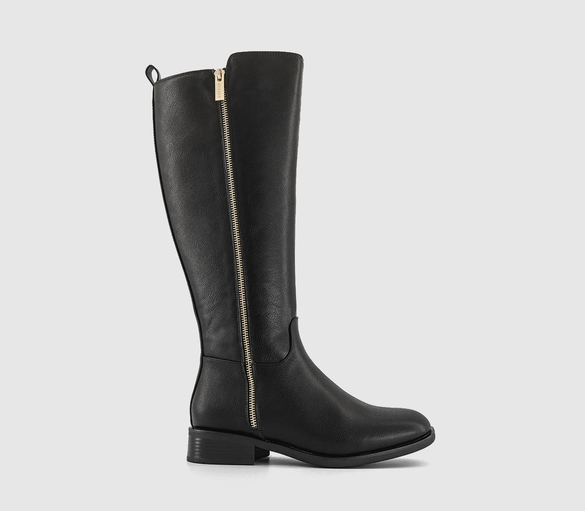 OFFICEKayla Zip Detail Knee High BootsBlack