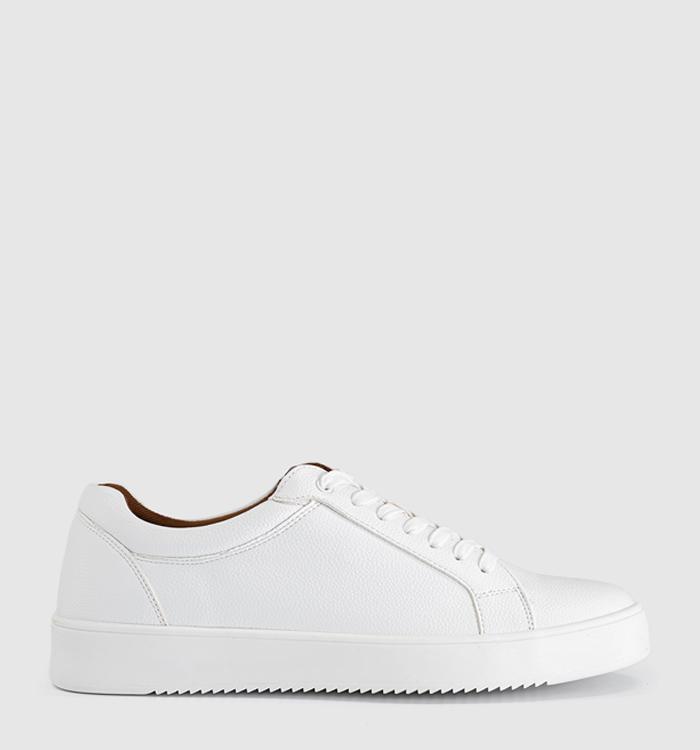 OFFICE Carter Wedge Trainers New White