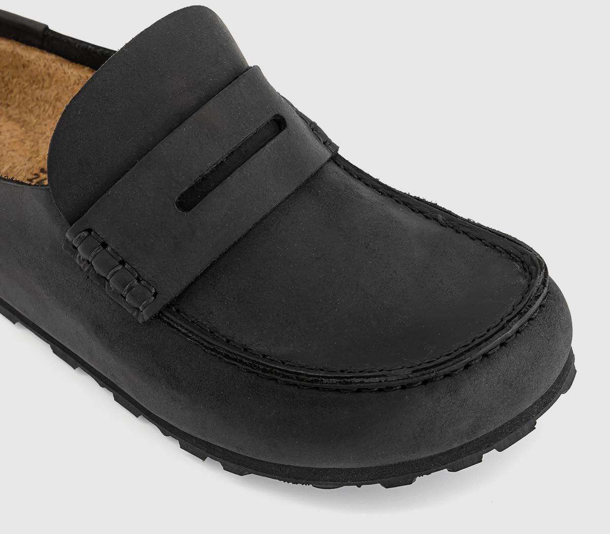 BIRKENSTOCKNaples Wrapped ClogsBlack Leather