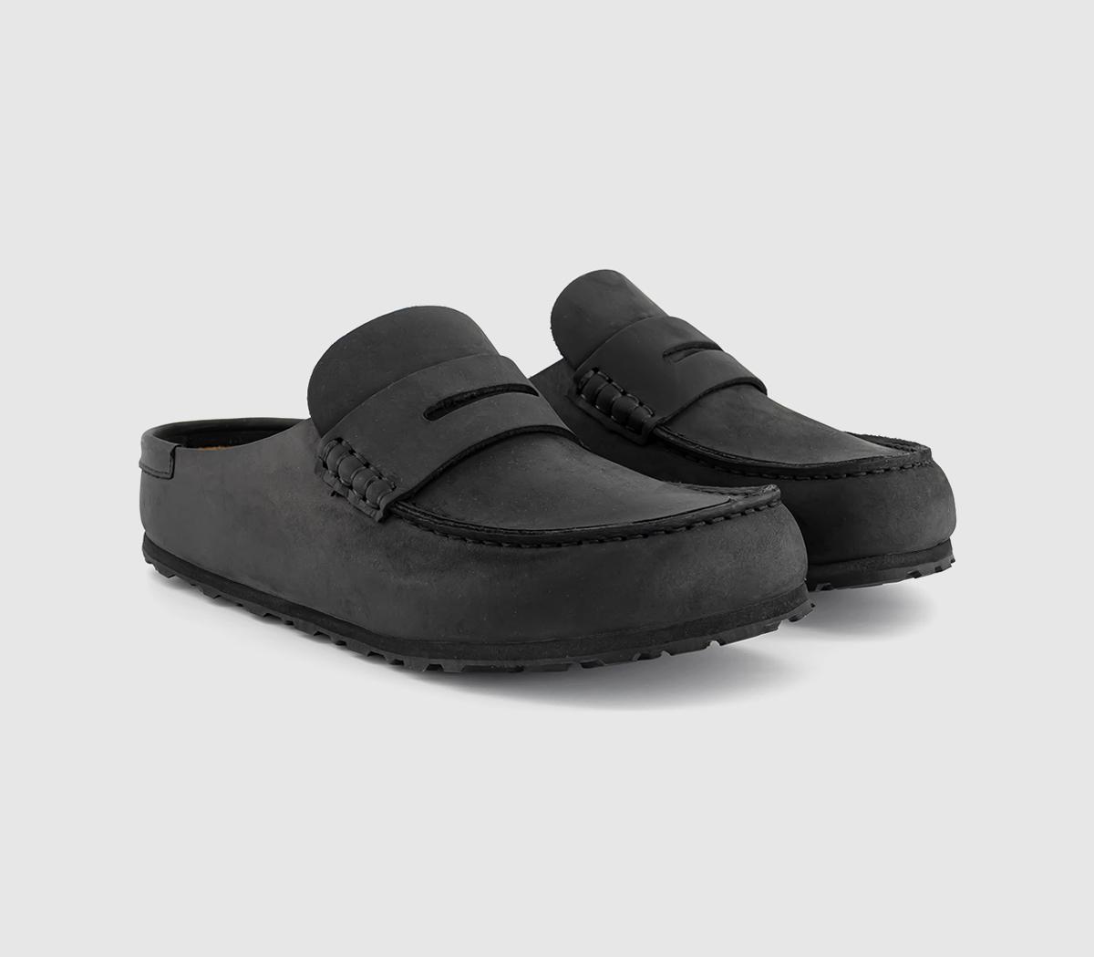BIRKENSTOCKNaples Wrapped ClogsBlack Leather