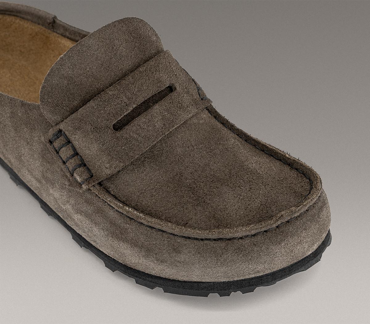 BIRKENSTOCKNaples Wrapped EXQUISITE Loafers BIRKENSTOCKNaples Wrapped EXQUISITE LoafersSuede Concrete Gray