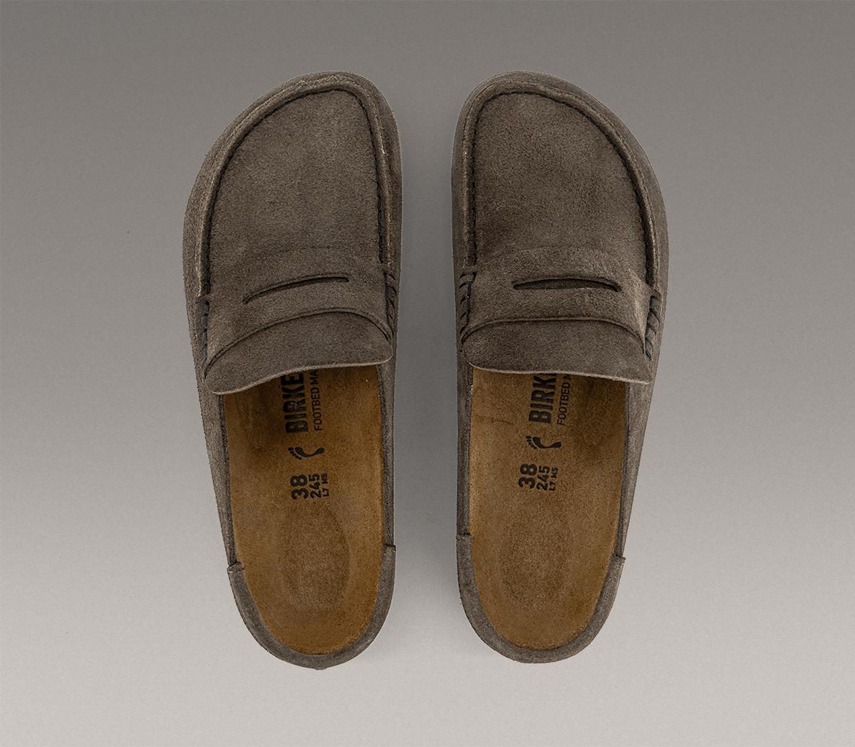 BIRKENSTOCKNaples Wrapped EXQUISITE Loafers BIRKENSTOCKNaples Wrapped EXQUISITE LoafersSuede Concrete Gray