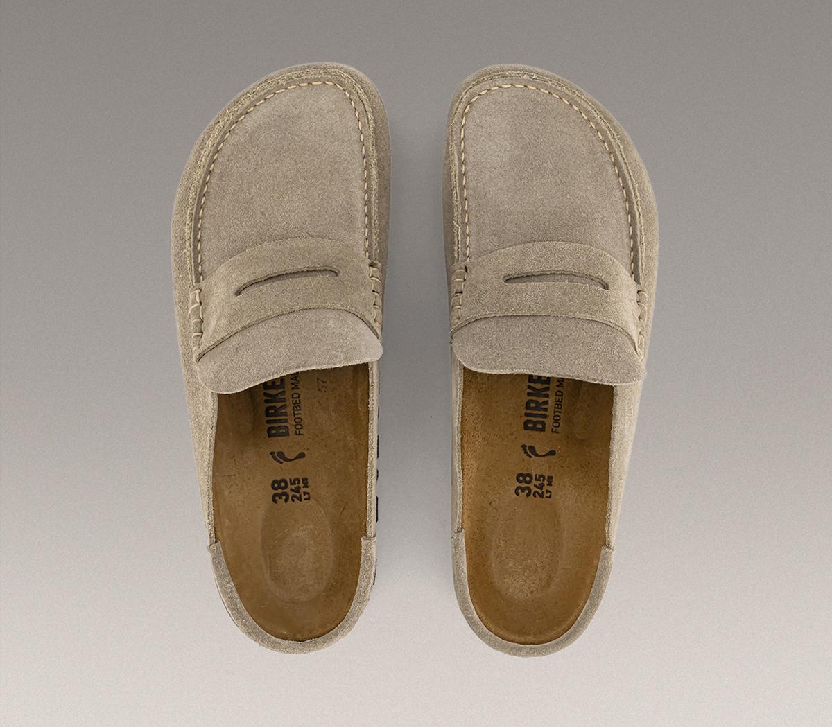 BIRKENSTOCKNaples Wrapped EXQUISITE Clogs BIRKENSTOCKNaples Wrapped EXQUISITE ClogsSuede Taupe