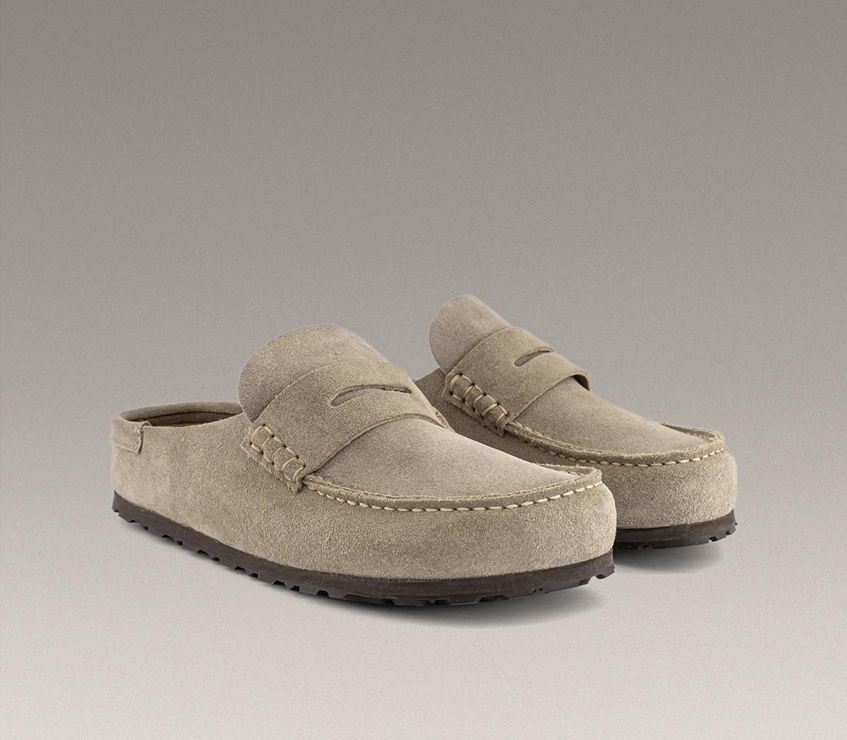 BIRKENSTOCKNaples Wrapped EXQUISITE Clogs BIRKENSTOCKNaples Wrapped EXQUISITE ClogsSuede Taupe