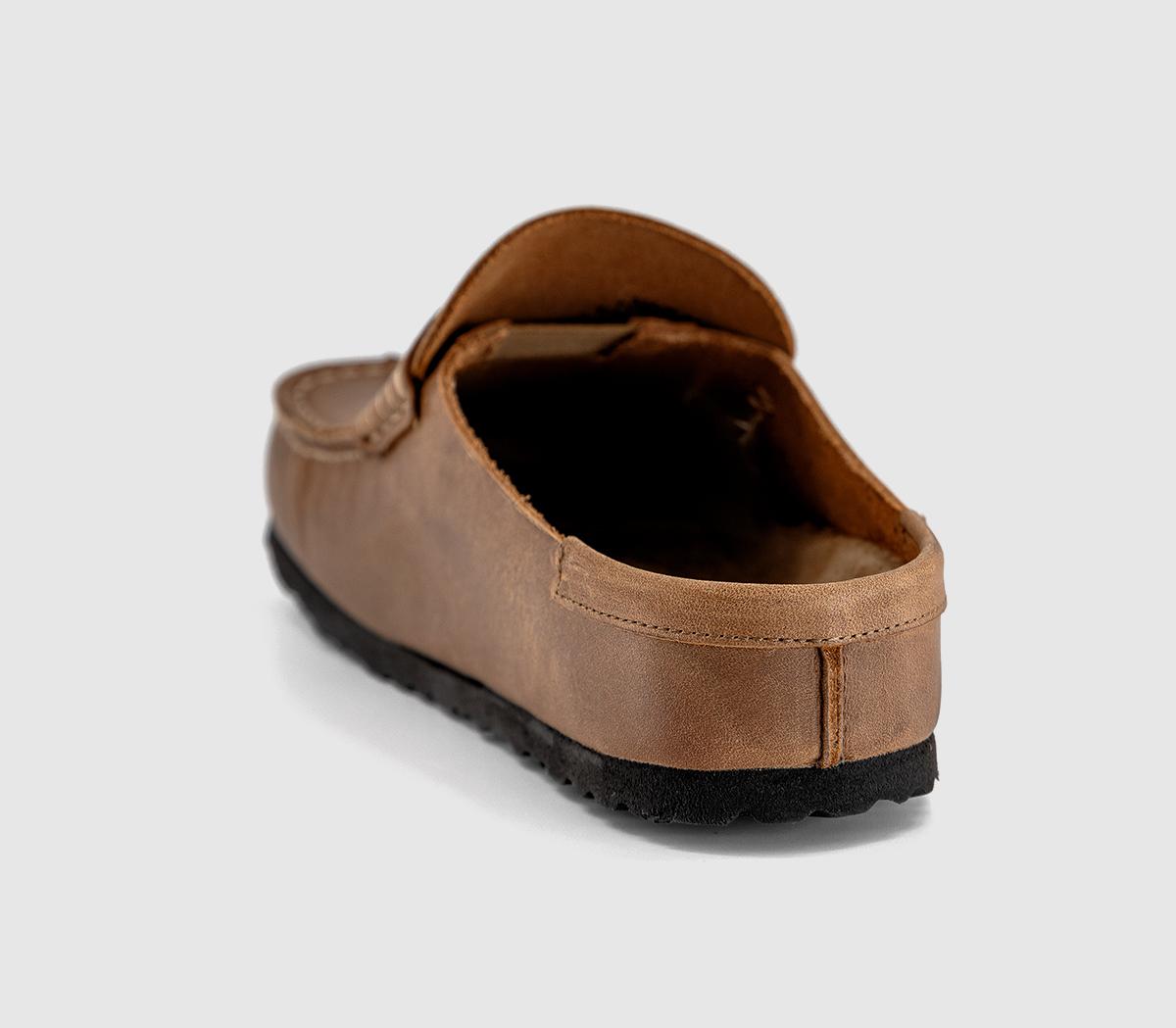 BIRKENSTOCKNaples Wrapped ClogsCognac Leather