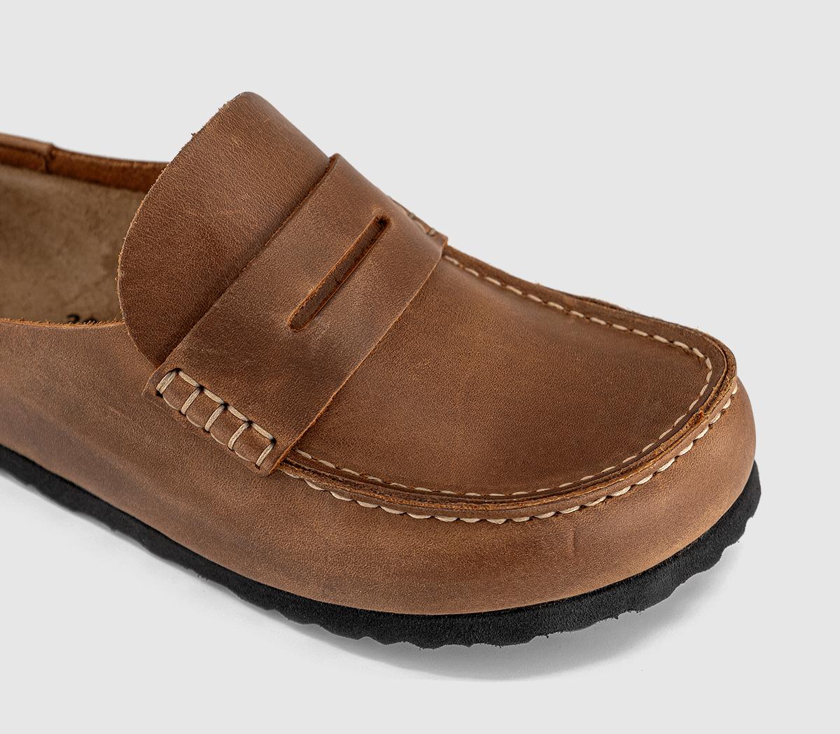 BIRKENSTOCKNaples Wrapped ClogsCognac Leather