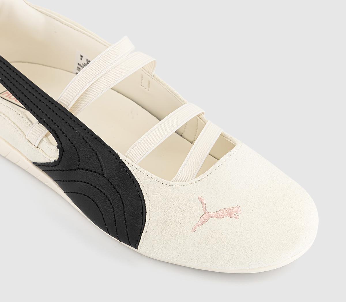 PUMASpeedcat SD X Rose Ballet TrainersWarm White Black Frosty Pink