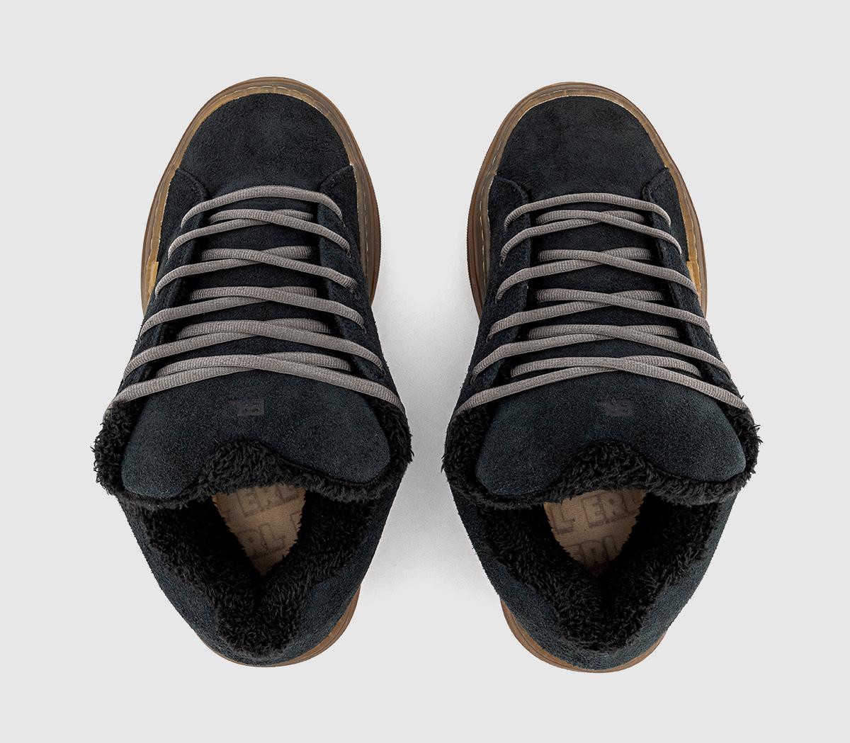 Comme Des GarconsSuede Vamp Skate SneakersBlack