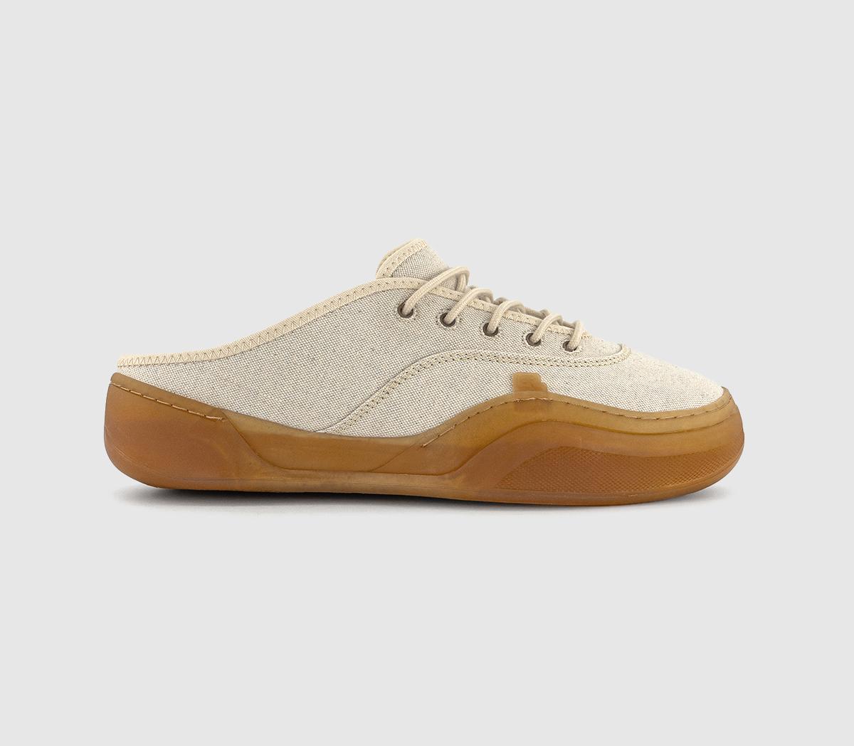 Comme Des Garcons Mens Camino Low Skate Mules Dirty White, 7