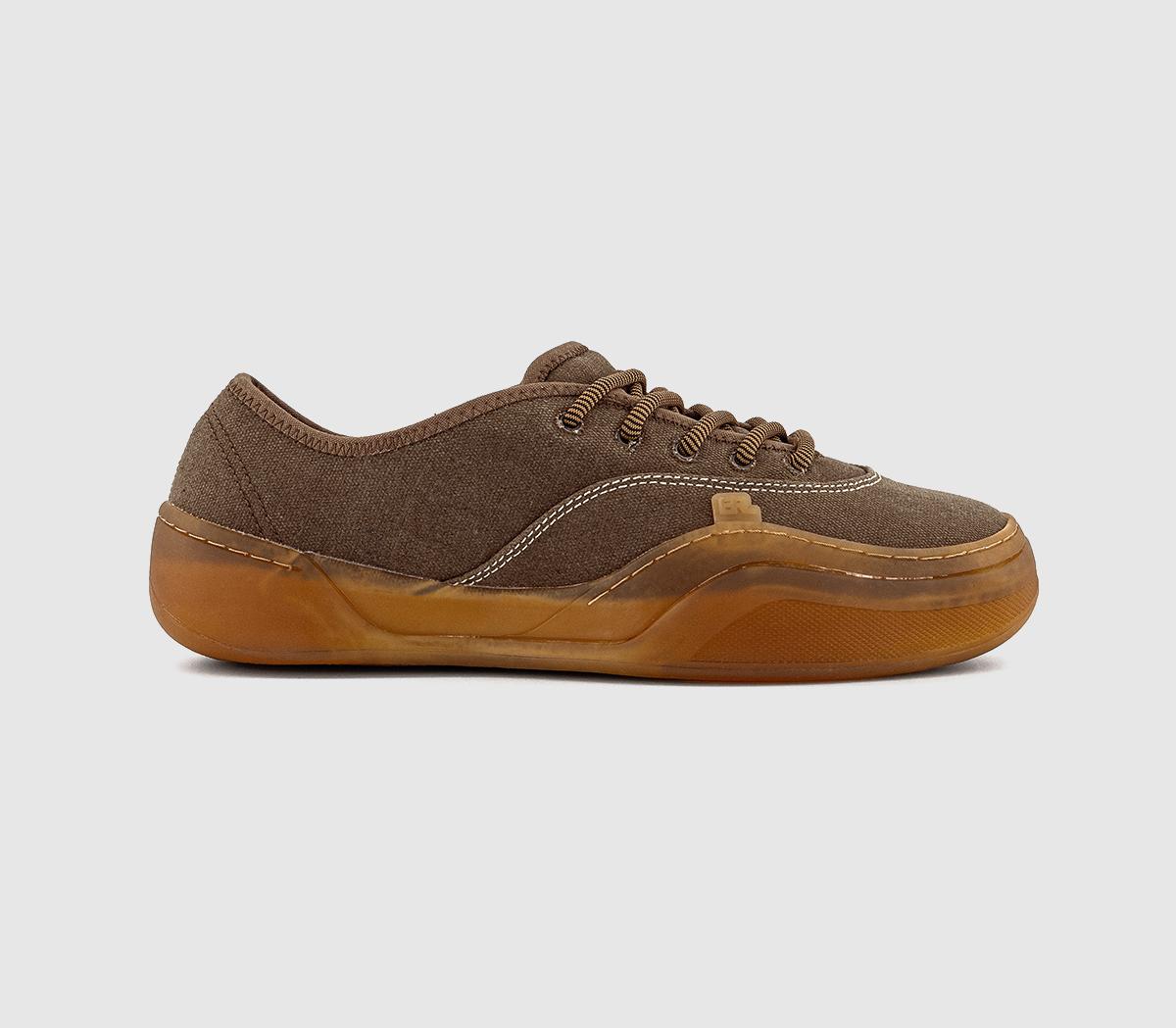 Comme Des Garcons Mens Camino Low Skate Sneakers Brown, 7