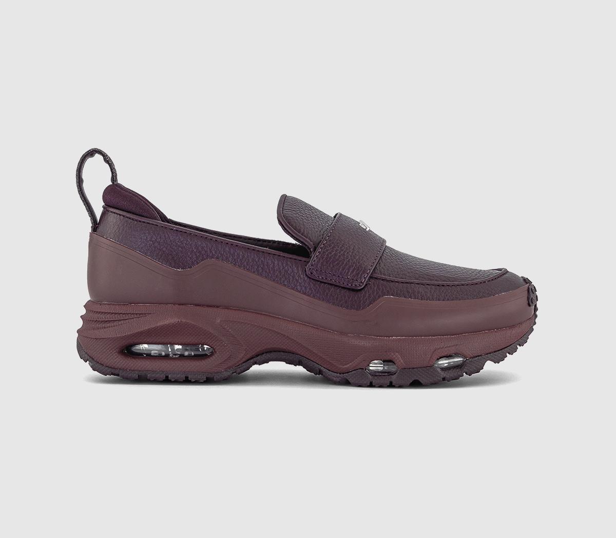 Nike Air Max Phenomena Loafers Burgundy Crush Metallic Silver